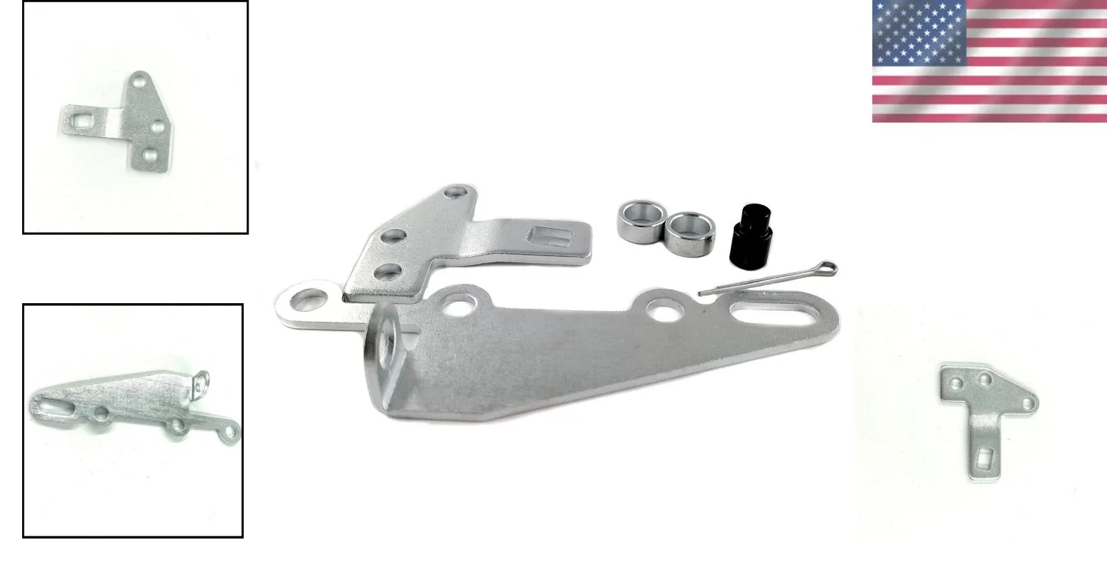 35498 Bracket & Lever Kit for Turbo TH400, TH350, TH250, 200-4R, 700R4, 4L60 image 2
