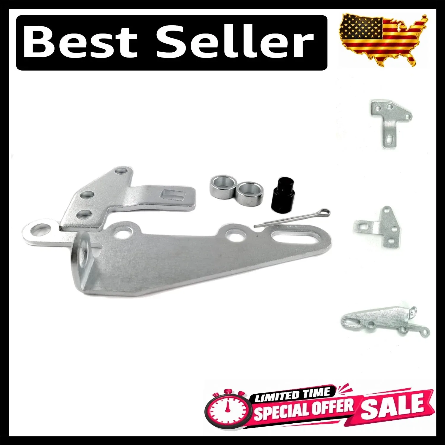 35498 Bracket & Lever Kit for Turbo TH400, TH350, TH250, 200-4R, 700R4, 4L60