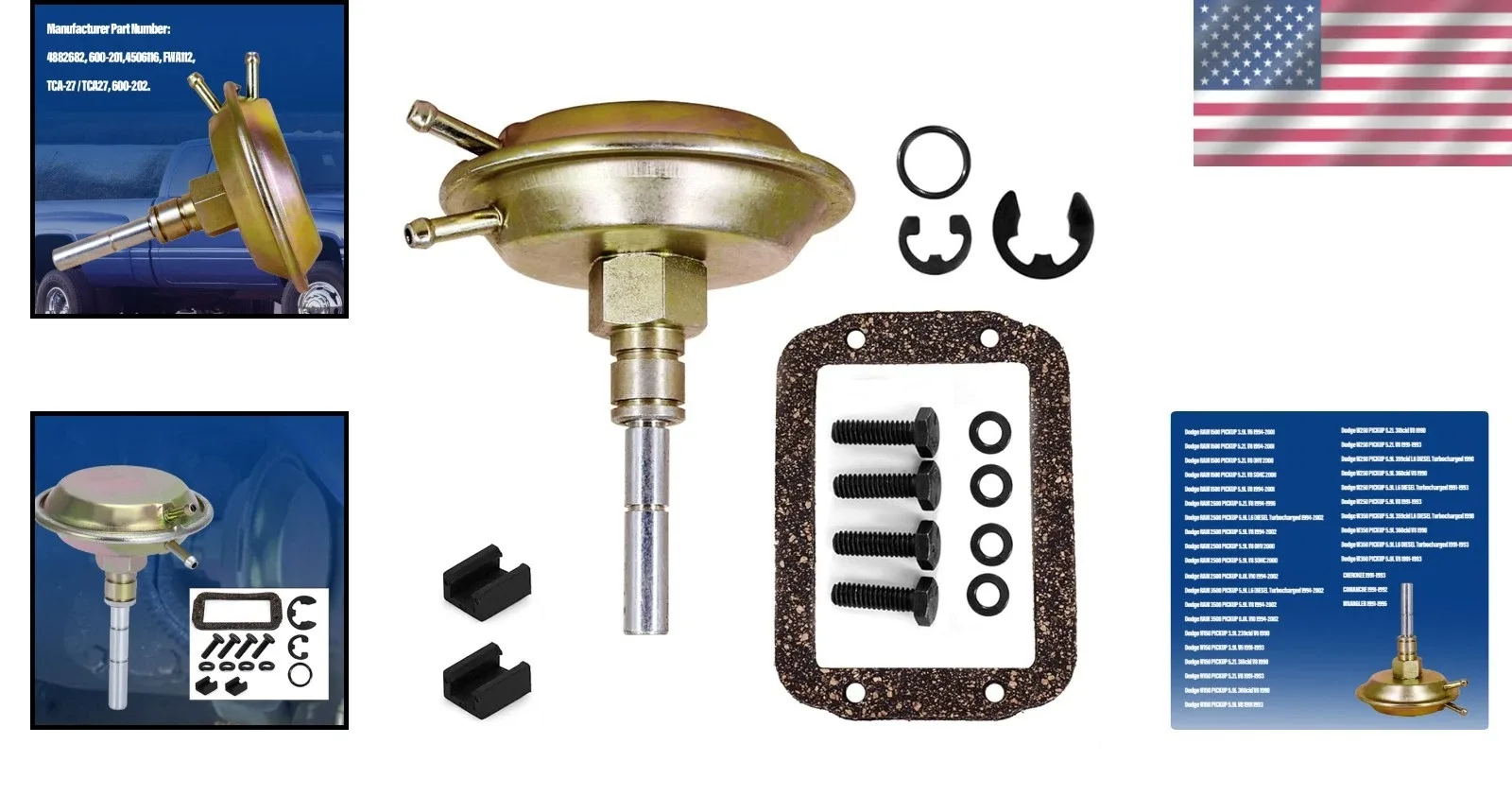 Durable 4WD Vacuum Actuator for Dodge Ram 1500 2500 3500 - Easy Installation image 2