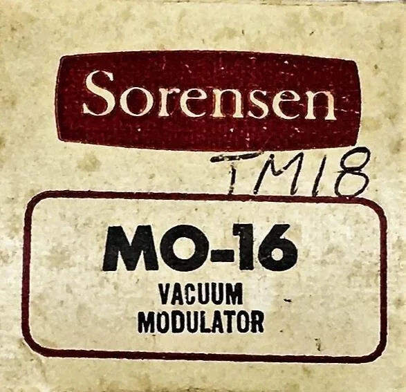 Sorensen Vacuum Modulator MO-16 NOS image 4