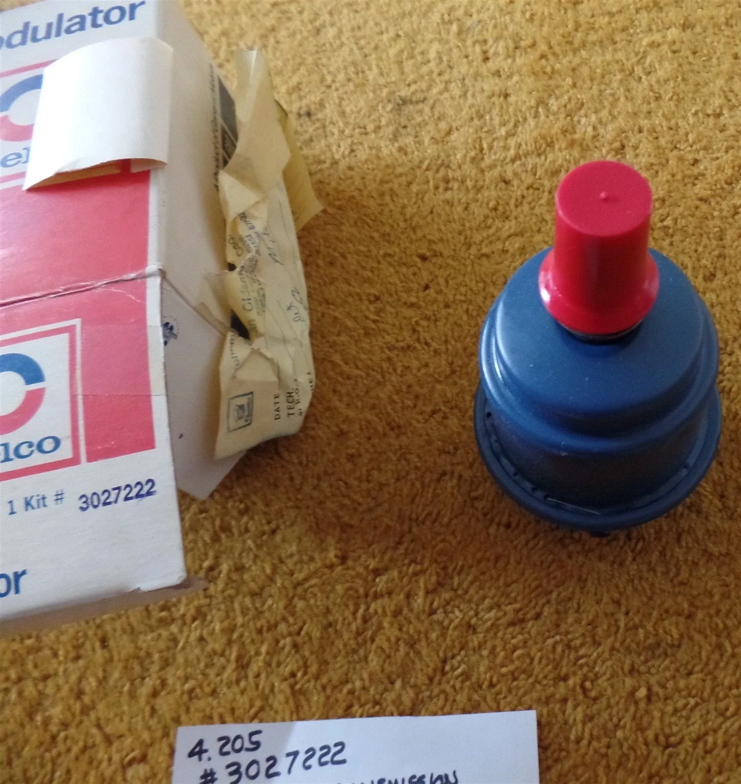 1964-72 Cadillac Turbo Hydramatic Vacuum Modulator NOS 3027222 image 4