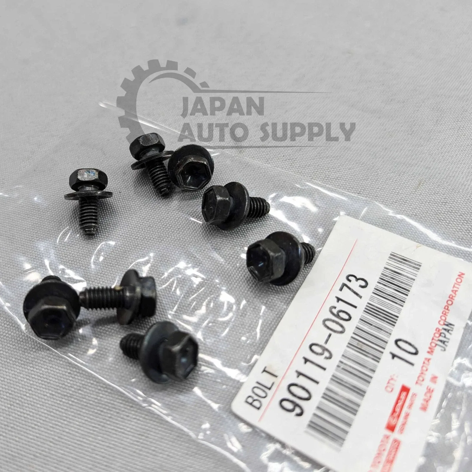 Toyota Transaxle Oil Pan Bolt Set (10) MPN 90119-06173 — Fits 4Runner / Sienna / RAV4 / Tacoma image 2