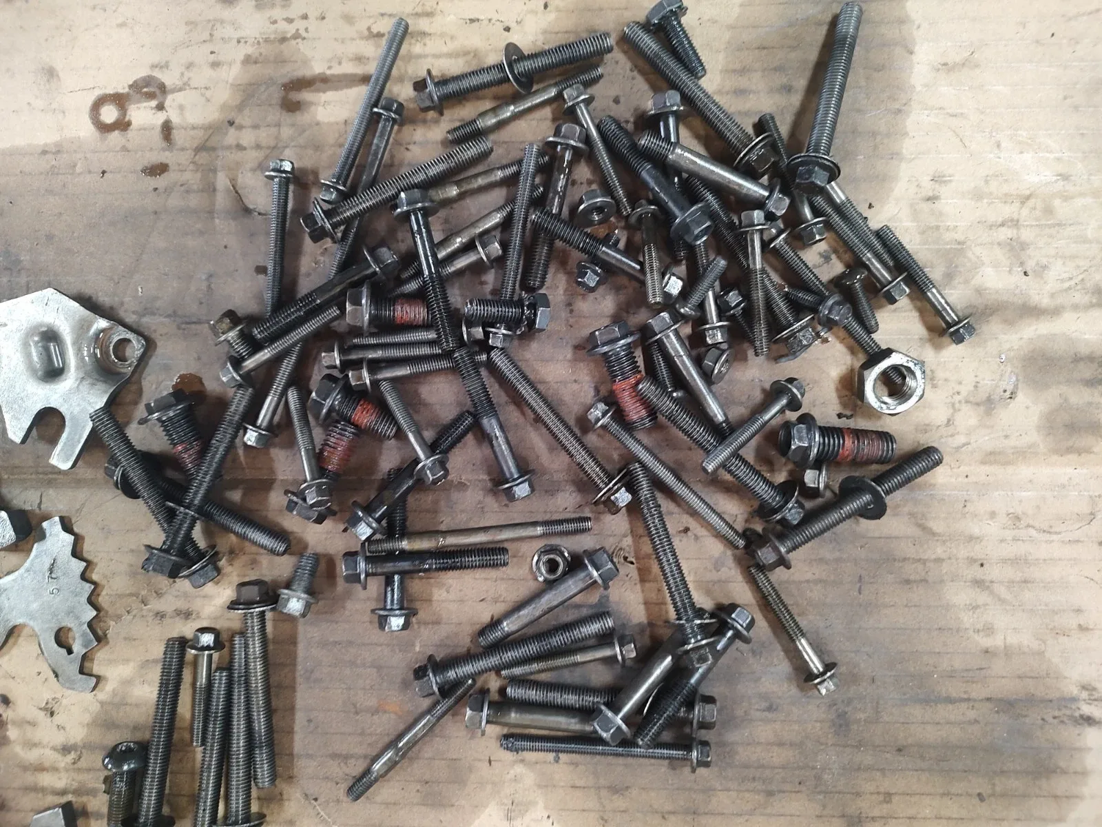Ford E40D Automatic Transmission Shift Shaft Parking Pawl Misc Bolts Lot image 2