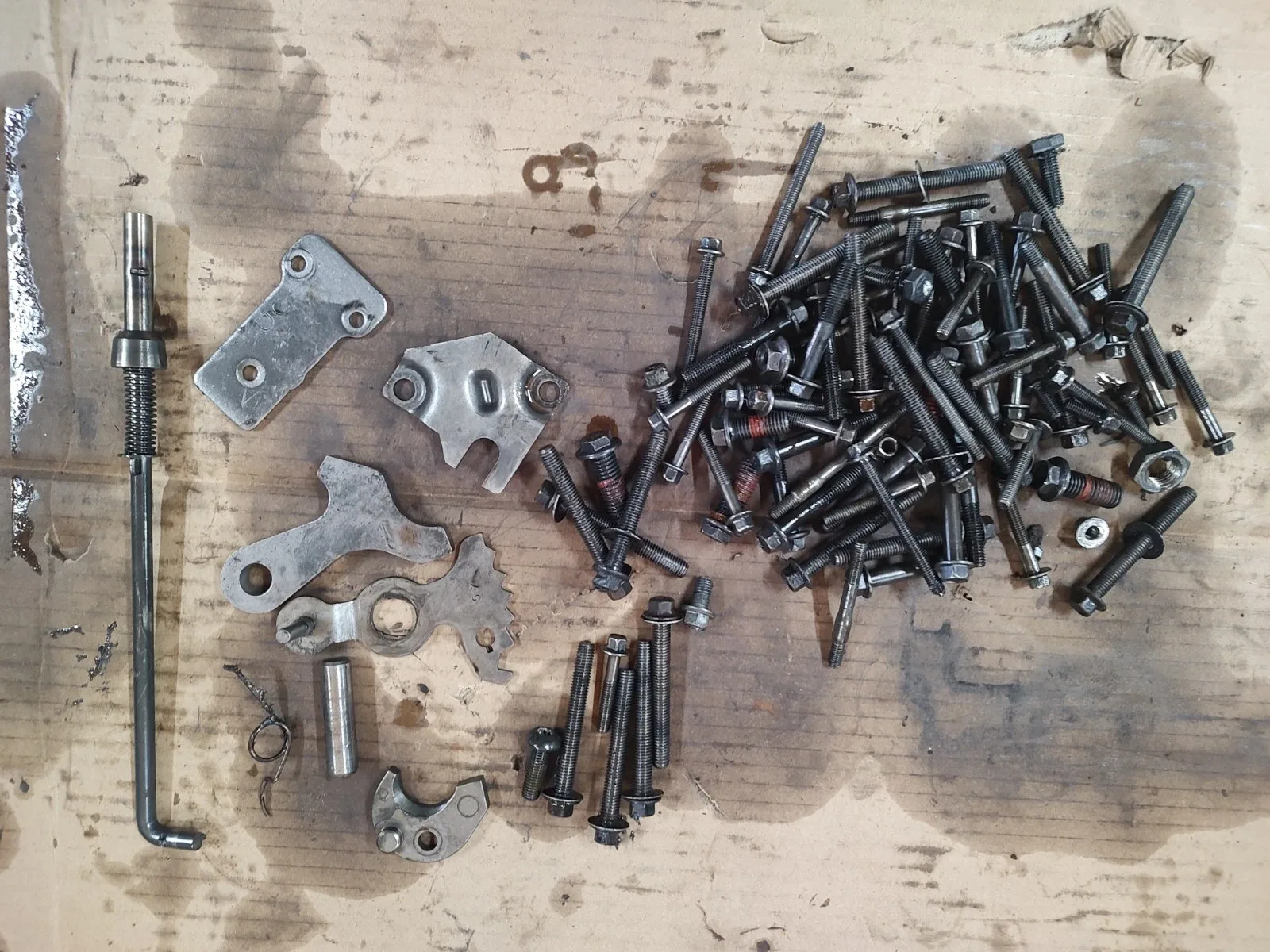 Ford E40D Automatic Transmission Shift Shaft Parking Pawl Misc Bolts Lot
