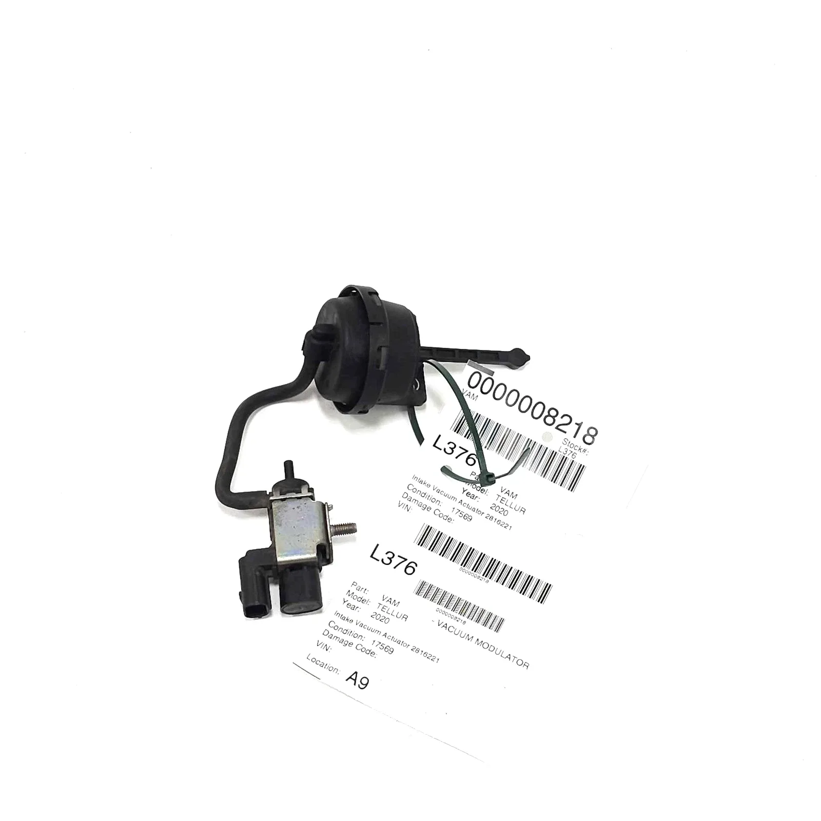 2020 KIA TELLURIDE Vacuum Modulator Intake Vacuum Actuator 2816221