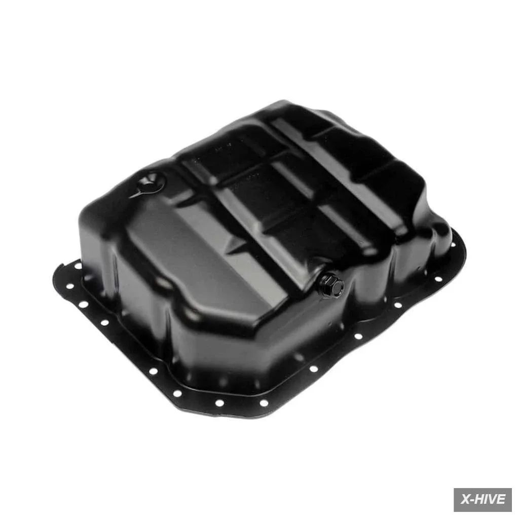 Pans Drain Plugs Kia Optima 2006-2020 Engine Oil Pan Steel Black Color Wet Sump