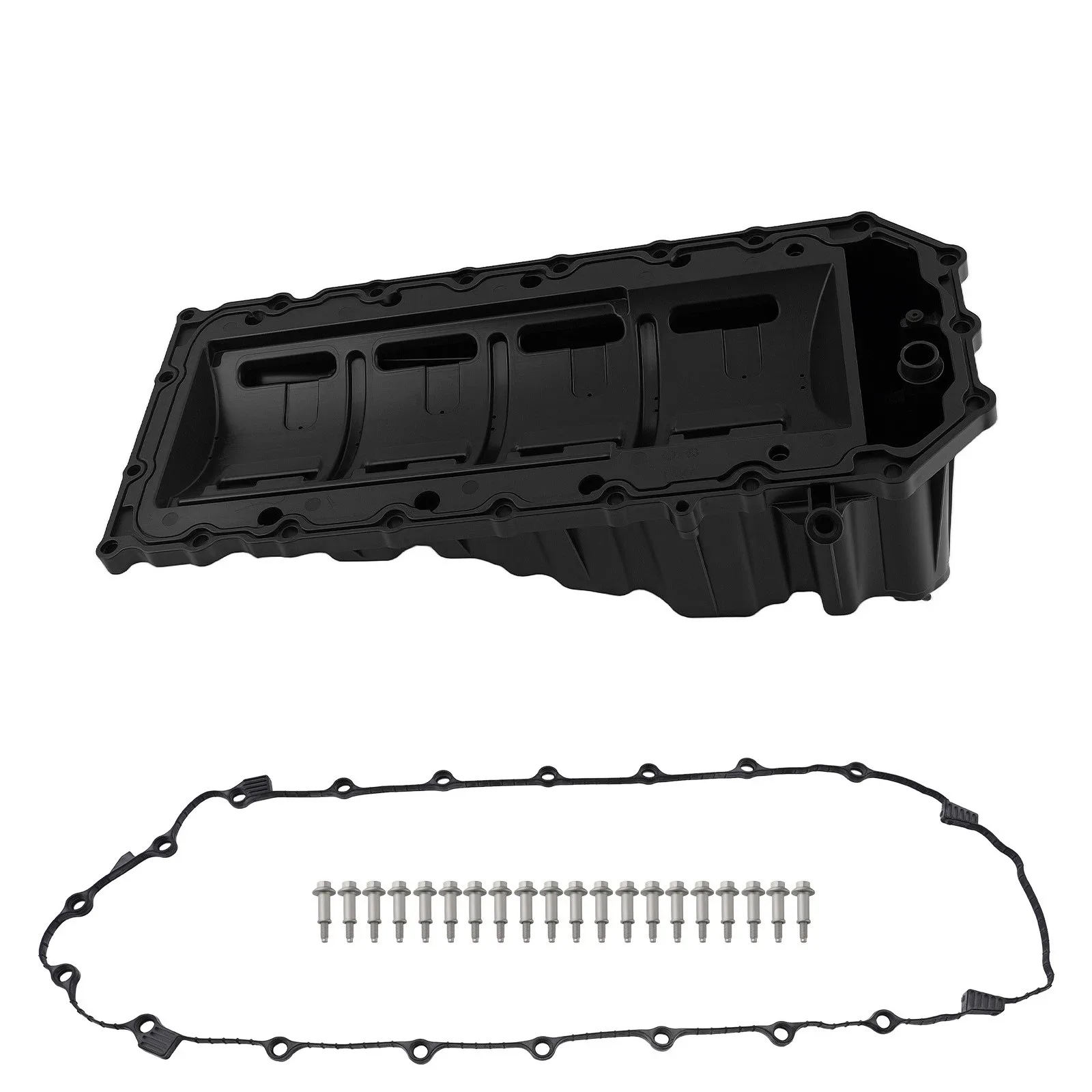 Oil Pan For 2011-2015 Dodge Durango Jeep Cherokee 5.7l V8 Hemi Engine Black
