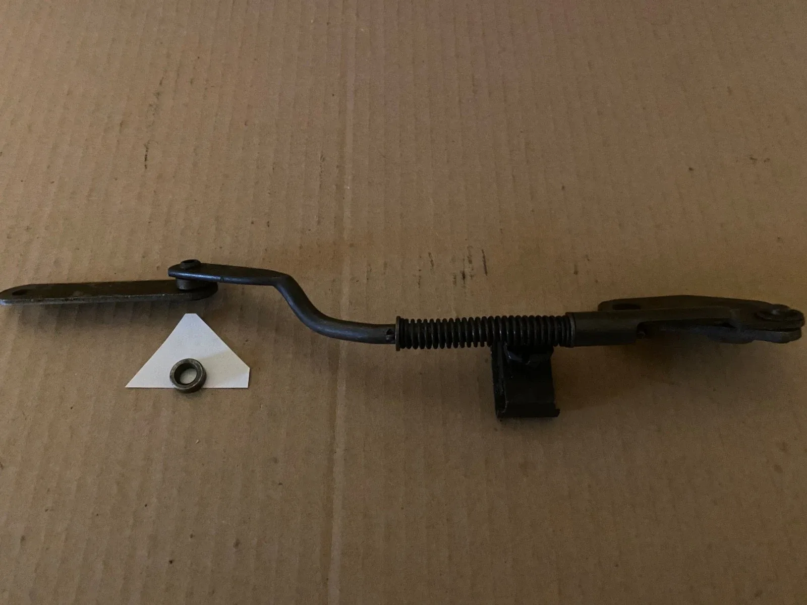 C4 C5  transmission parking pawl lever, pin, pawl and spring late model 1970-? image 2