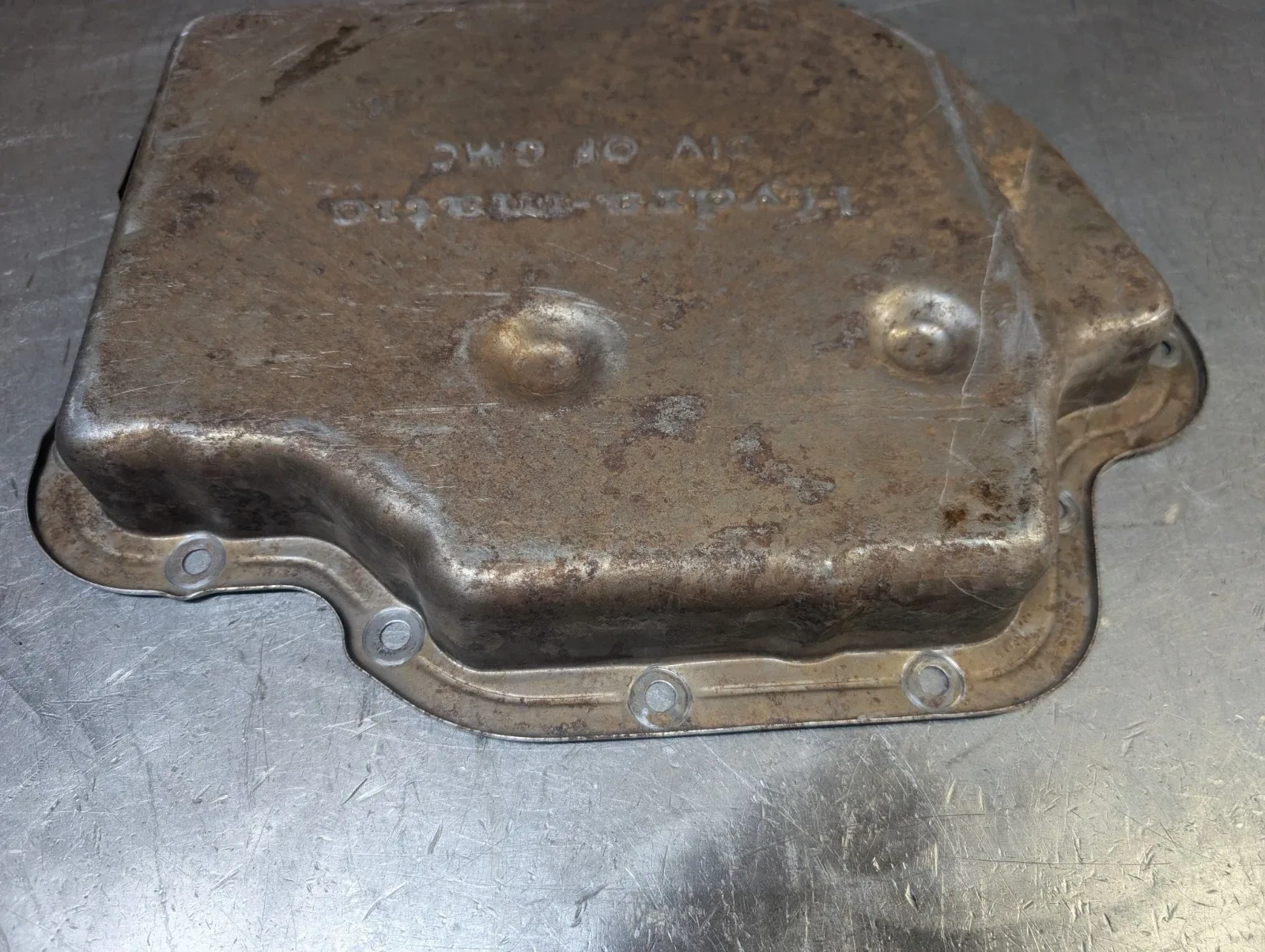 GM TH400 Short Oil Pan - Used, Includes Filter Extension Tube image 3