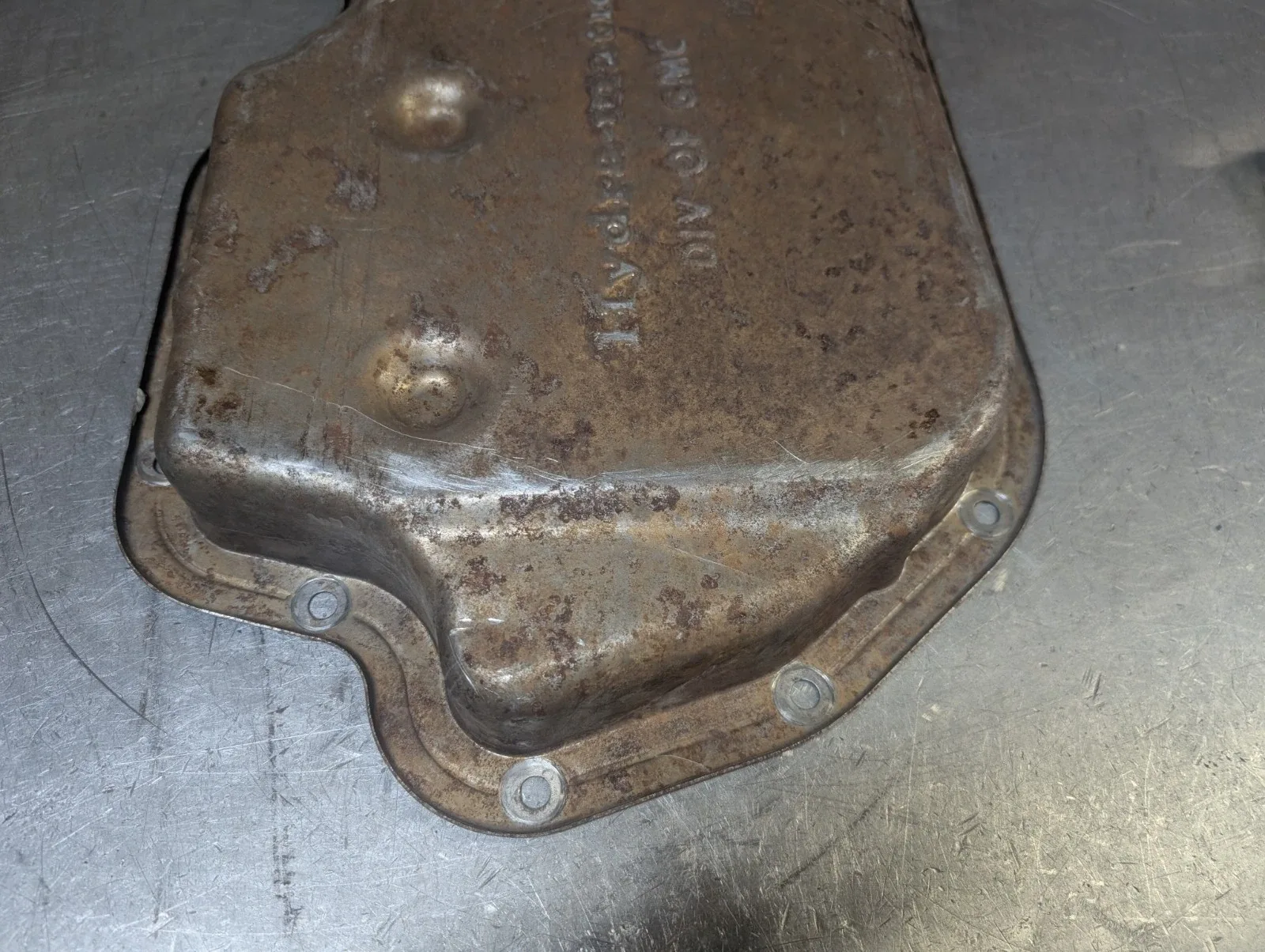 GM TH400 Short Oil Pan - Used, Includes Filter Extension Tube image 4