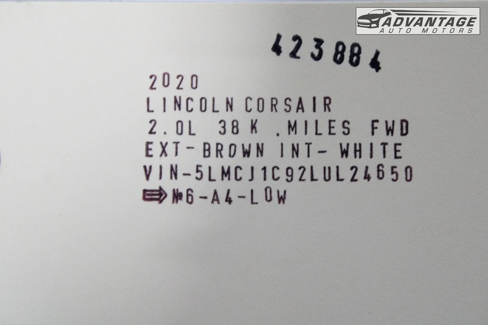 20 LINCOLN CORSAIR FWD 8F35 AUTOMATIC TRANSMISSION PARKING PAWL BRACKET PIN OEM image 4