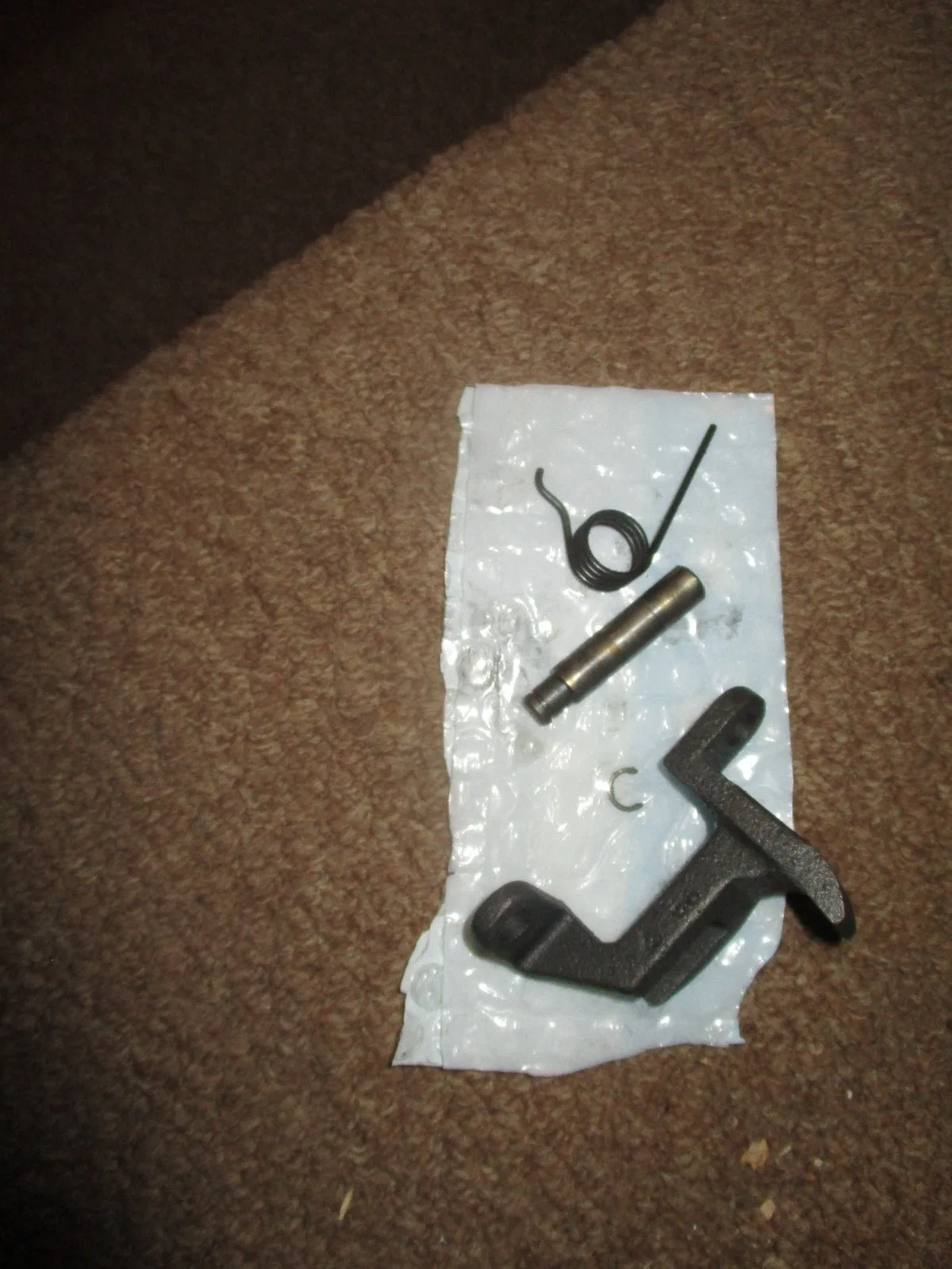 GM POWERGLIDE TRANSMISSION PARK PAWL PIN SPRING BRACKET ASSEMBLY OEM CHEVROLET