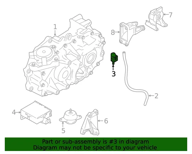 Genuine Nissan Automatic Transmission Case Vent 38356-5V410 image 2