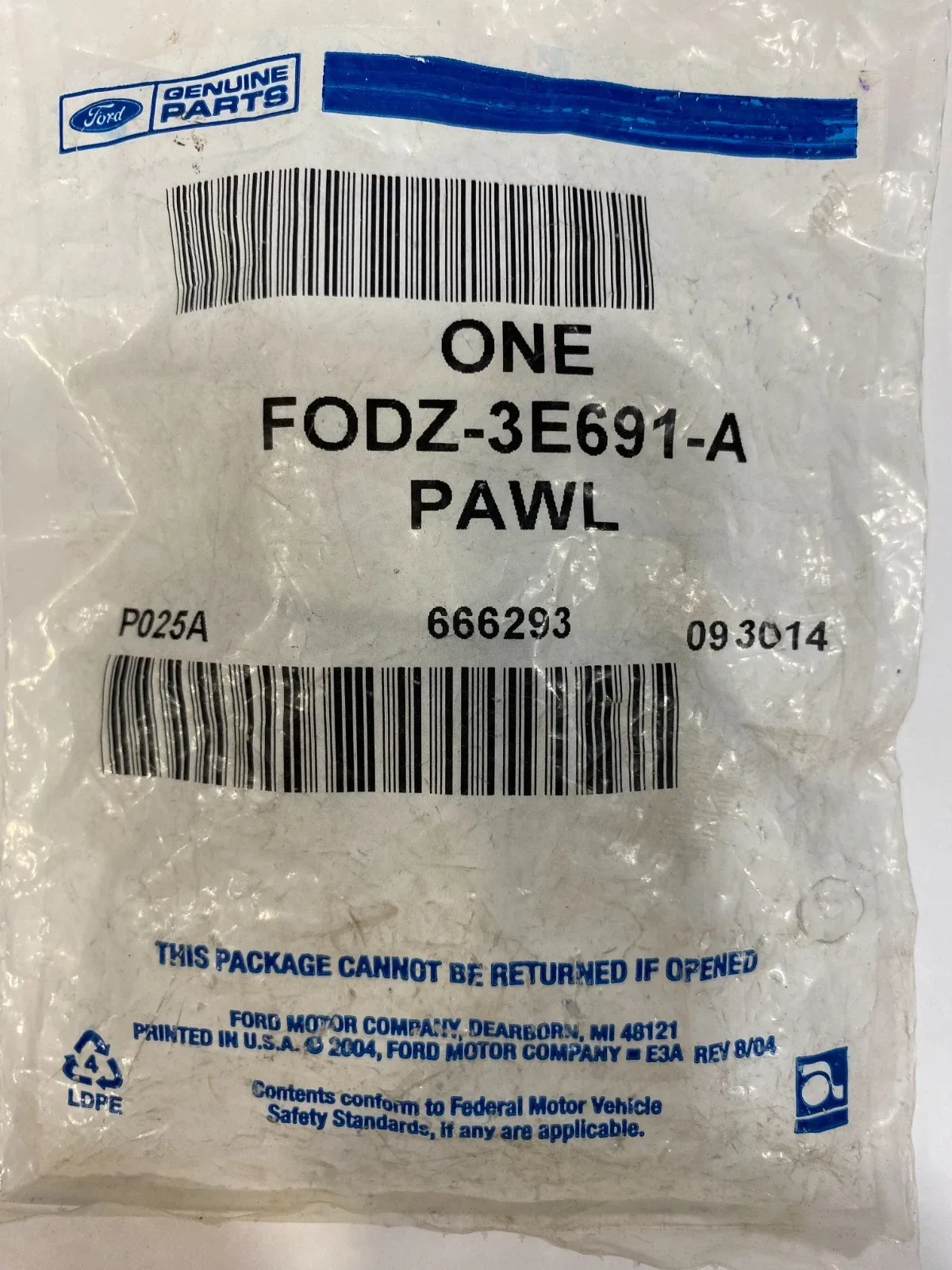 Ford FODZ-3E691-A Automatic Transmission Parking Pawl Shaft image 4