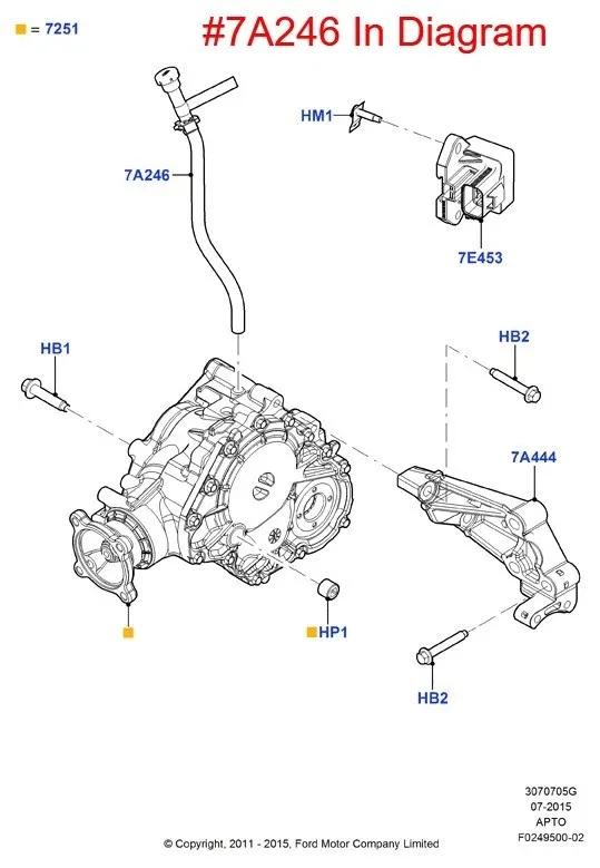 NEW OEM Ford Transmission Vent Valve Assembly DB5Z-7034-C Taurus Edge Flex 11-19 image 4