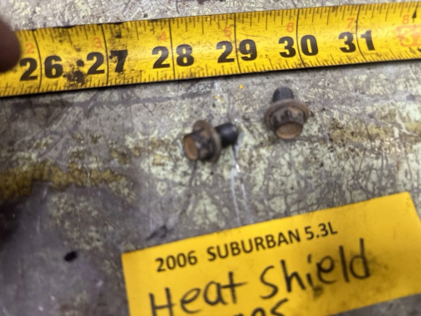 03-06 Gm truck Transmission Heat Shield Bolts Set Of 2 image 4