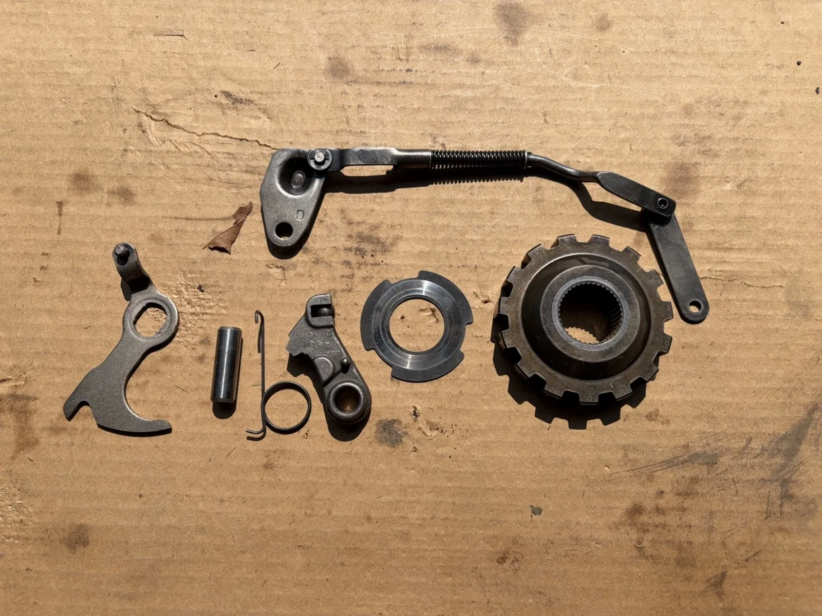 1965-67 Ford C4 Automatic Parking Pawl Components