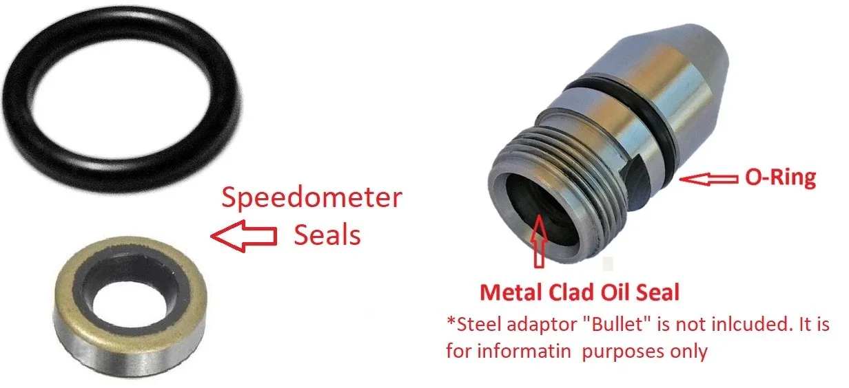 Combo Pack Vent Breather Tube+Dipstick/Speedo Seal GM TH-250/250C/350/350C TH350 image 2