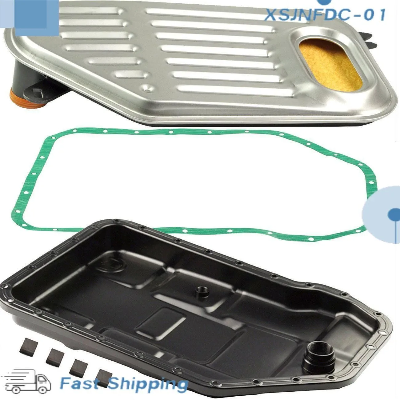 VW Passat / Audi A4 A6 A8 Transmission Oil Pan + Filter + Gasket Kit - 01V321359B+01V325429+01V321371