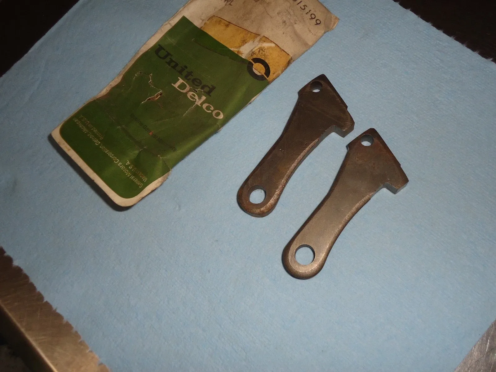 2) New NOS GM Delco Transmission Parking Lock Pawl 3815199 Powerglide Chevrolet image 2