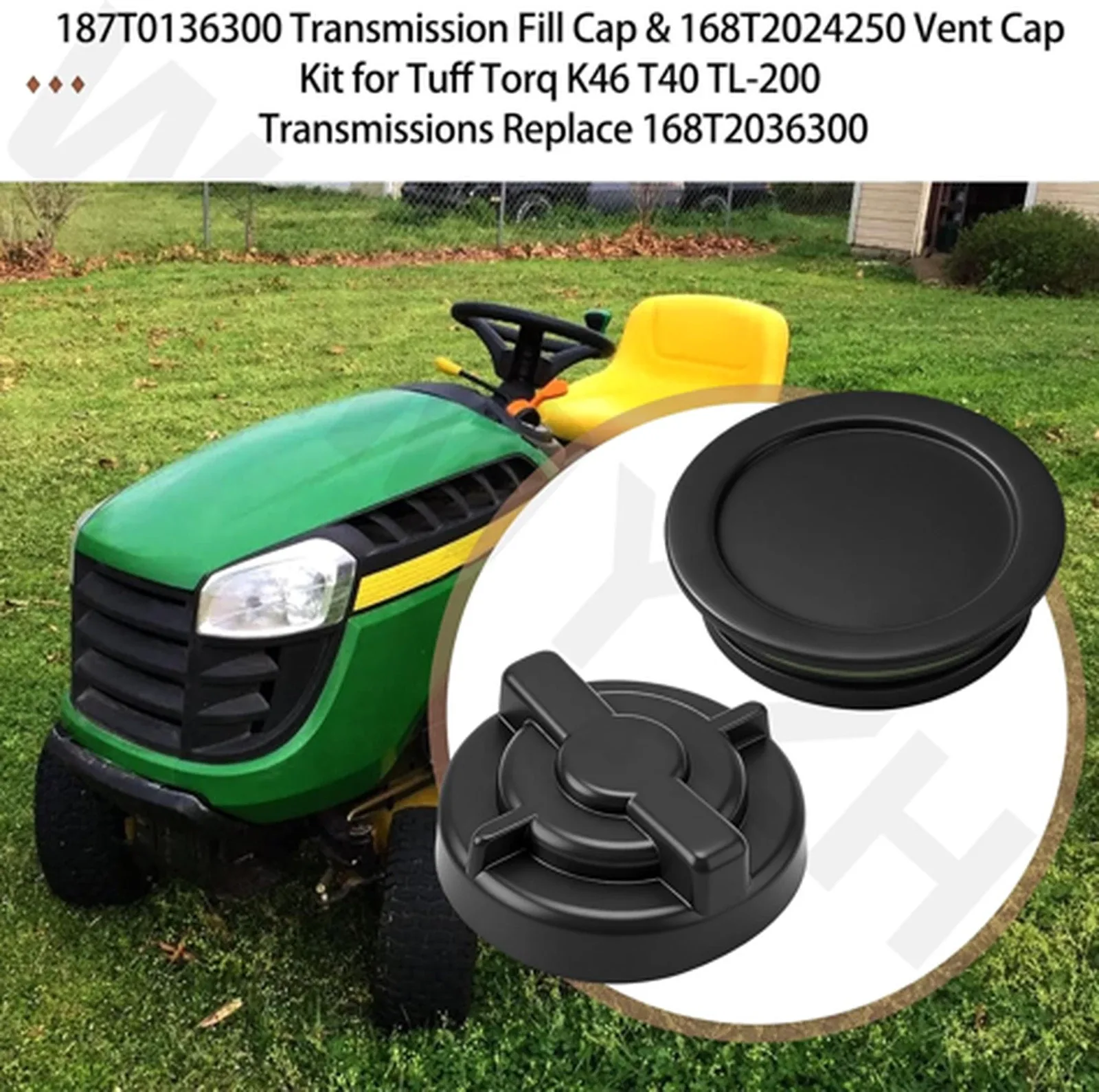 187T0136300 Transmission Fill Cap & 168T2024250 Vent Cap Kit image 3