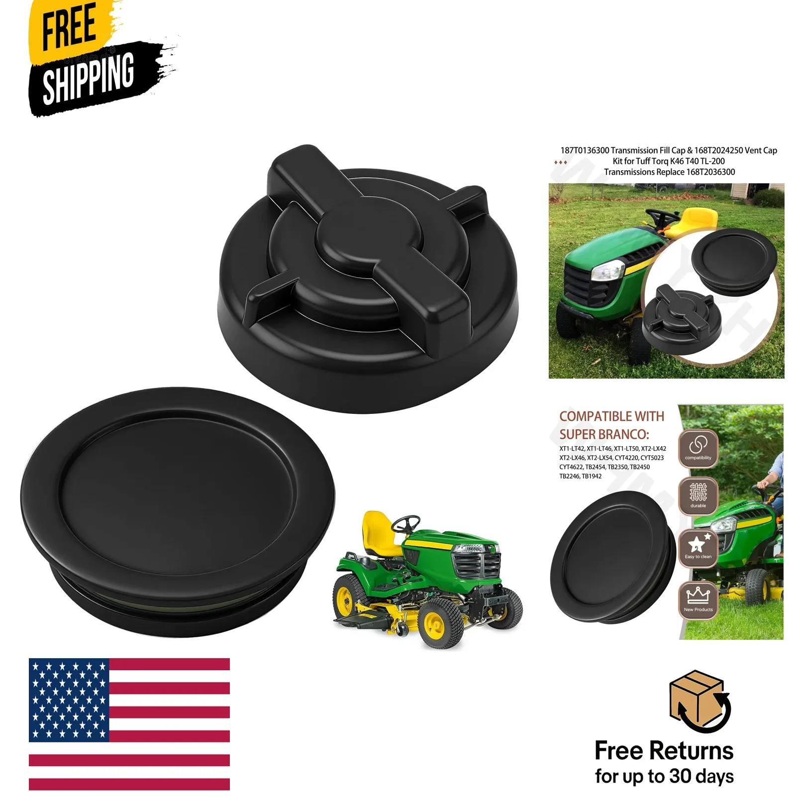 187T0136300 Transmission Fill Cap & 168T2024250 Vent Cap Kit