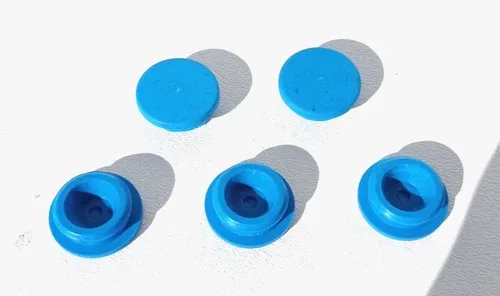 5 Pcs 359-5915 Mini Hub Cap Vent Plug PL5915 Blue Wheel Replacement image 3