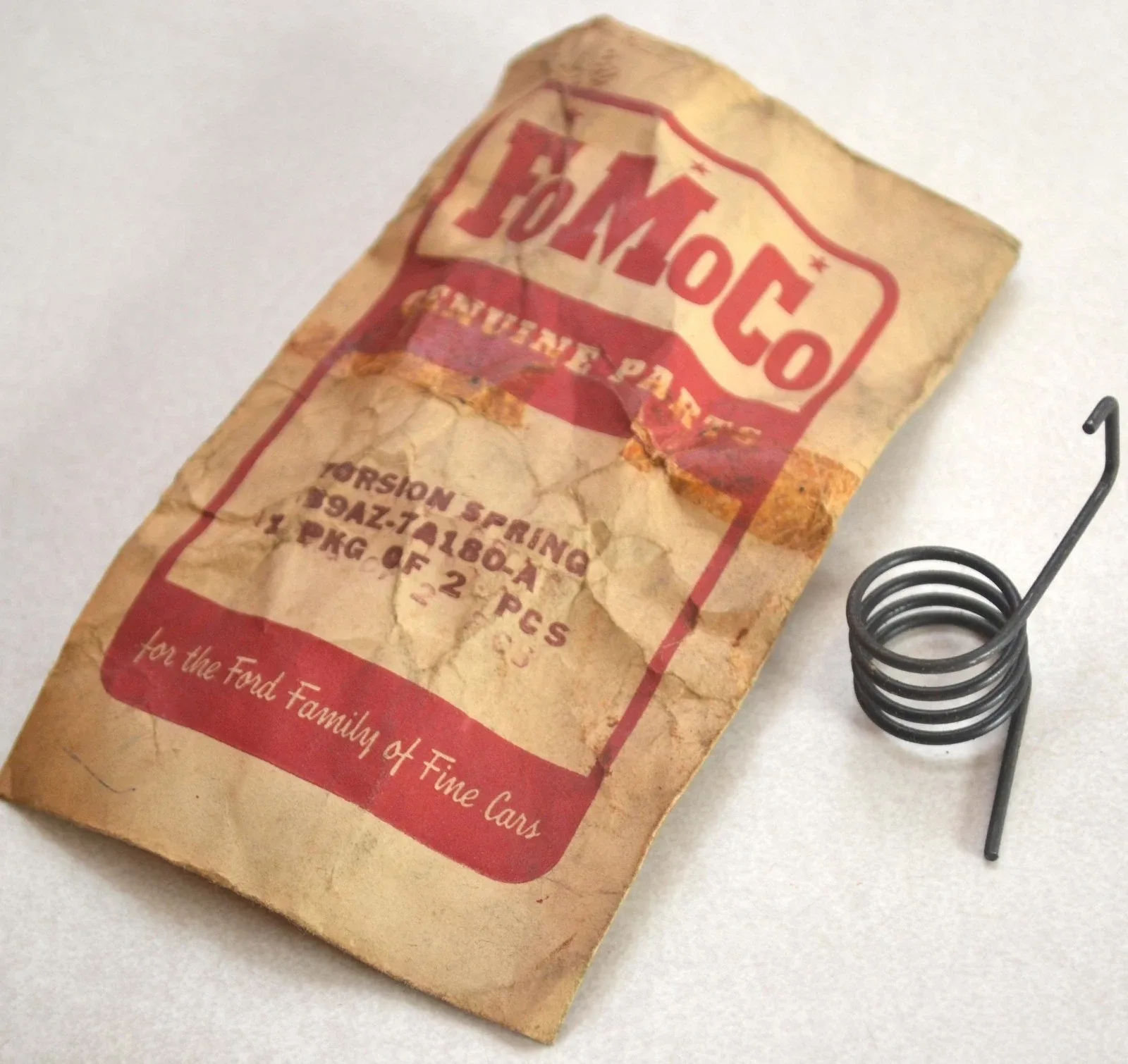 NOS 1959-1964 Ford Galaxie Fairlane Parking Pawl Torsion Spring, B9AZ-7A180-A