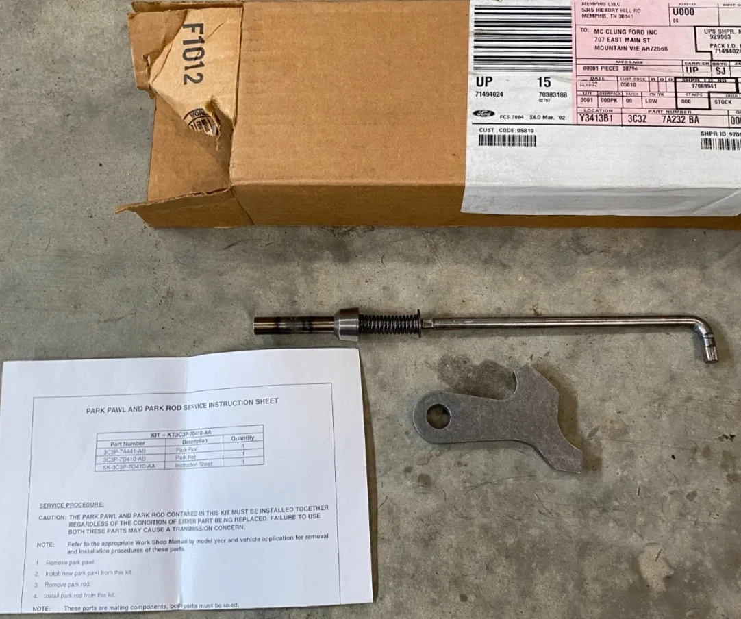 (1) NOS 2003-2016 Ford F250 Super Duty Automatic Transmission Parking Pawl & Rod