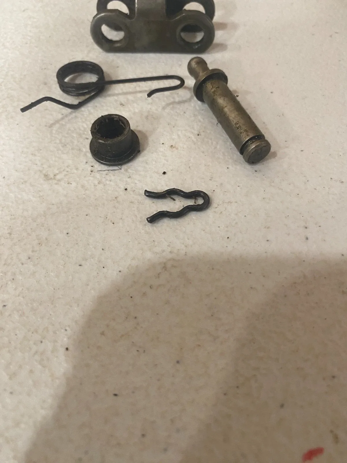 1978 Ford FMX Automatic Auto Transmission park pawl connector to case pieces image 2