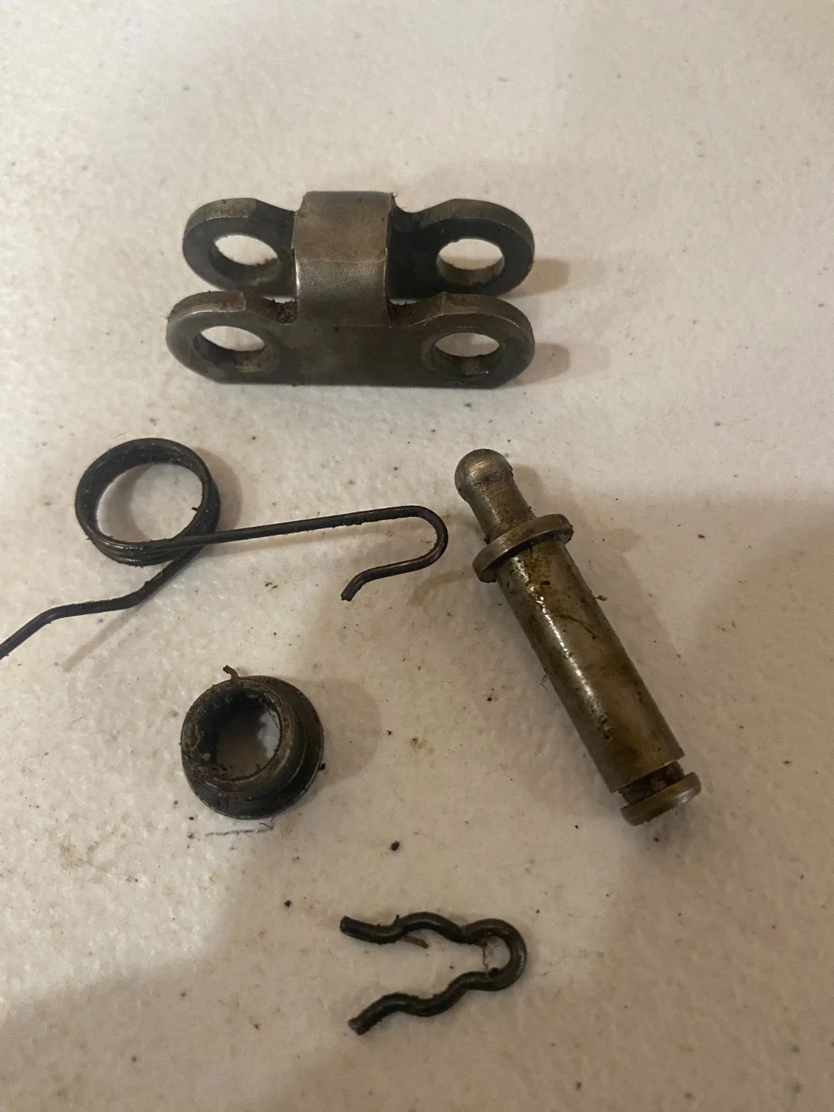 1978 Ford FMX Automatic Auto Transmission park pawl connector to case pieces image 3