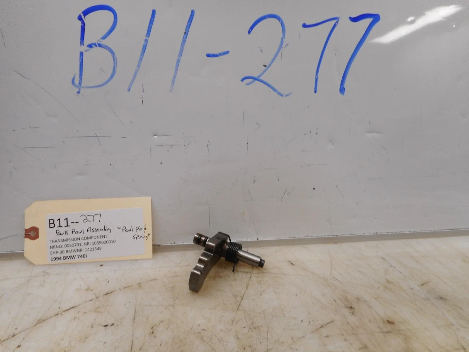1994 BMW 740I PARK PAWL ASSEMBLY image 2