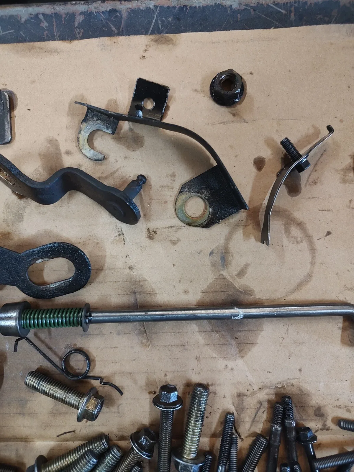 Ford E40D Automatic Transmission Shift Shaft Parking Pawl Misc Bolts Lot image 3