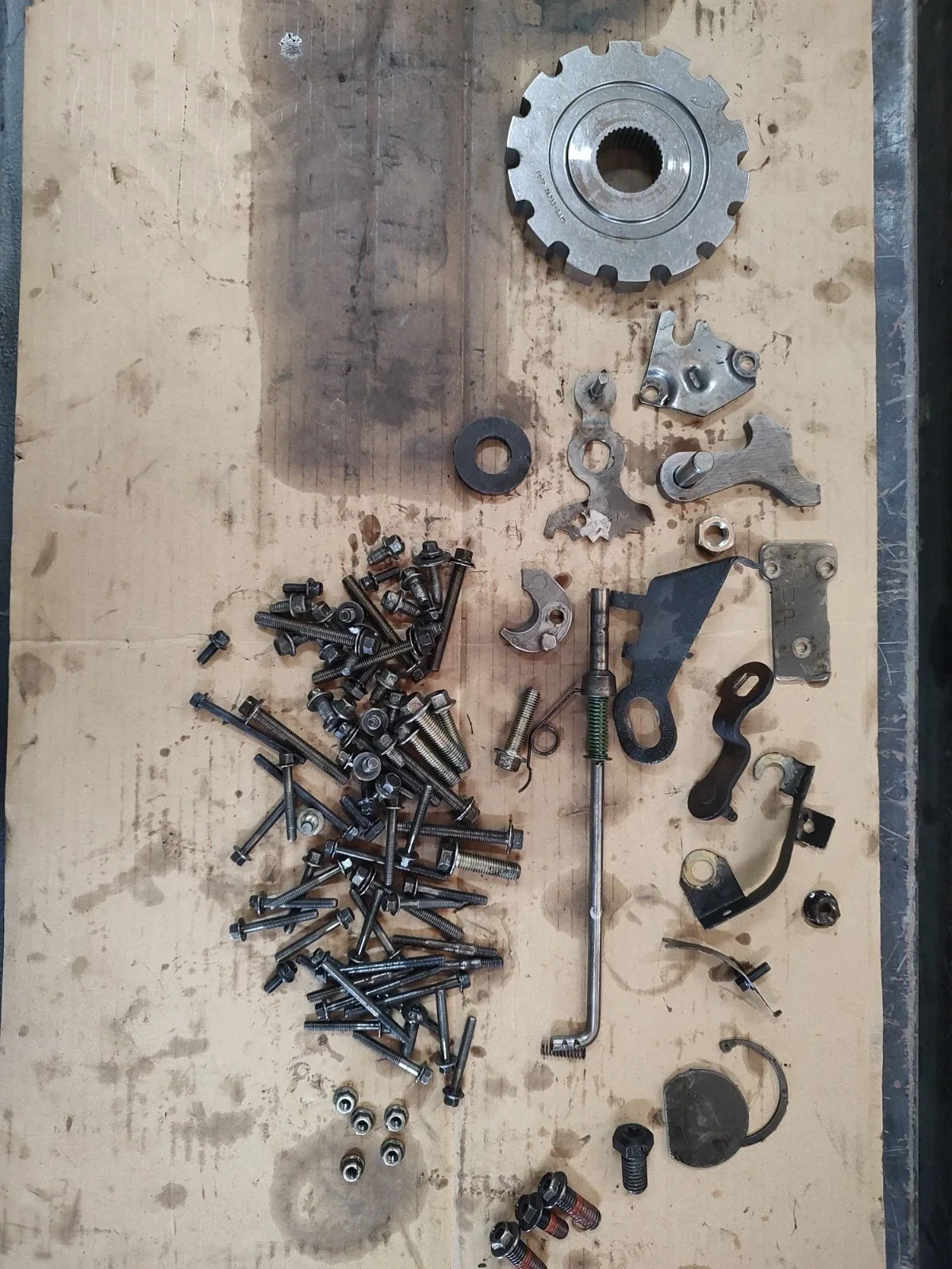 Ford E40D Automatic Transmission Shift Shaft Parking Pawl Misc Bolts Lot