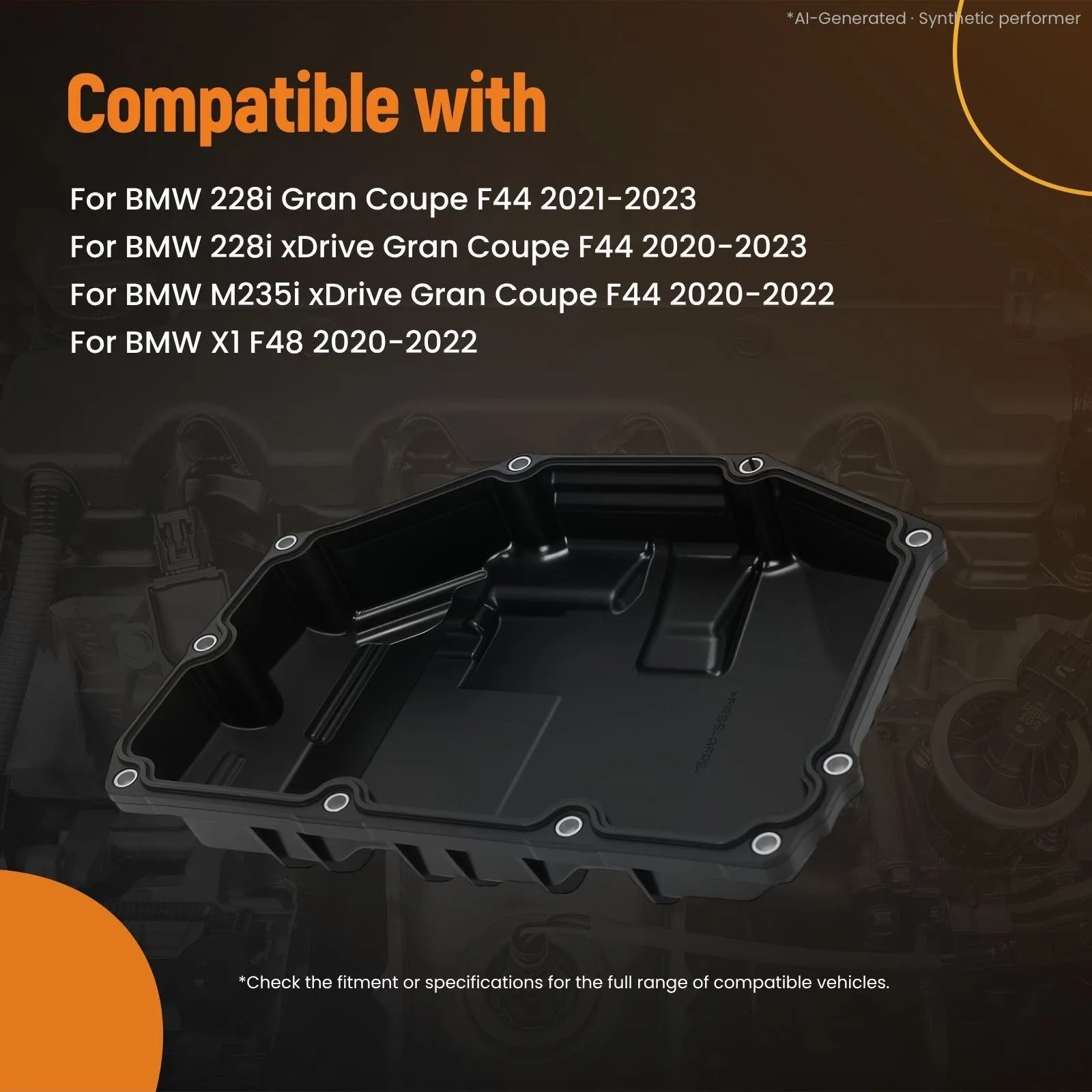 2020-2022 BMW X1 F48 Transmission Oil Pan LZO3C1 image 4