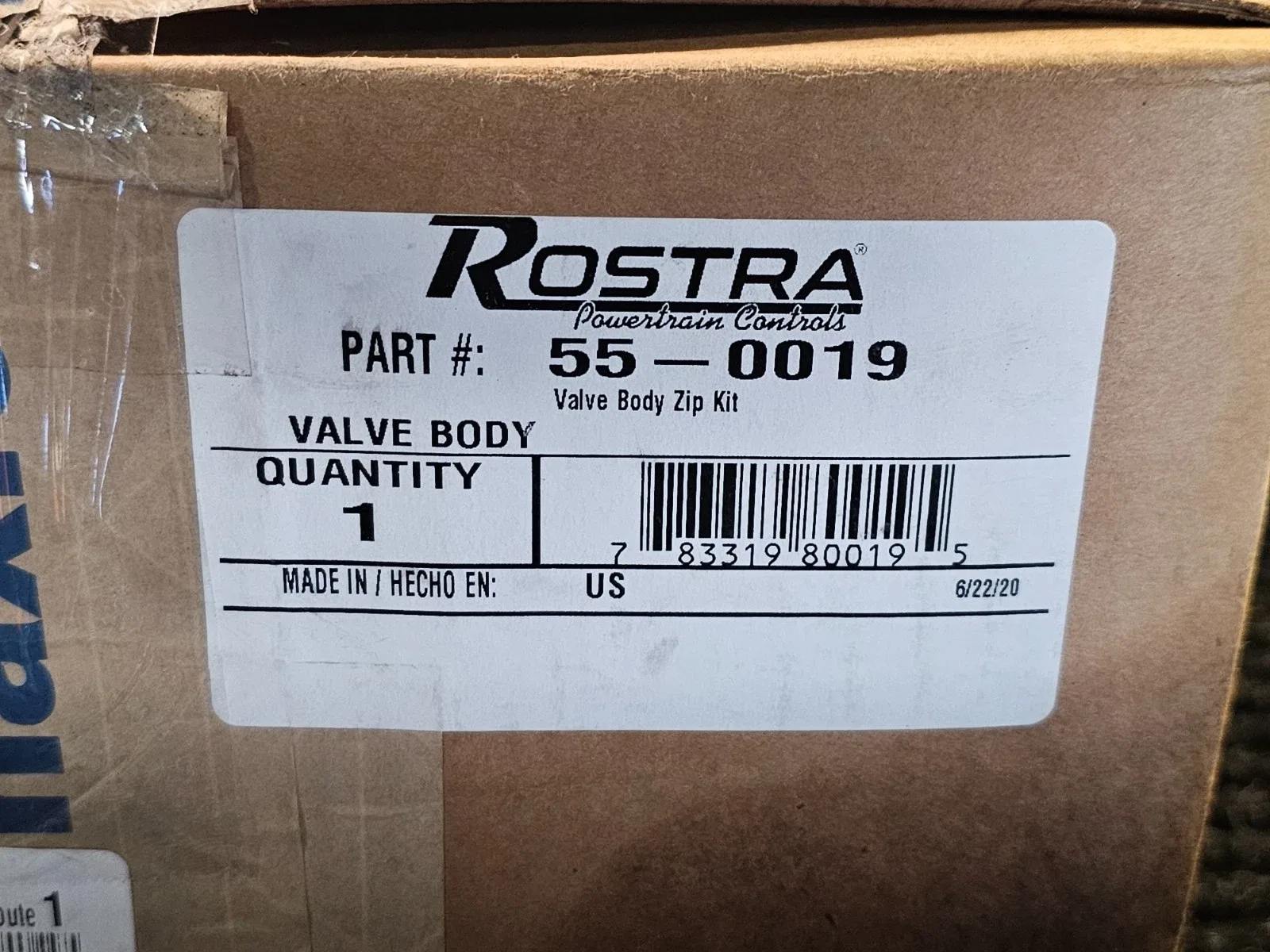 2007-2008 Chrysler Pacifica Automatic Transmission Valve Body - Rostra 55-0019 image 4