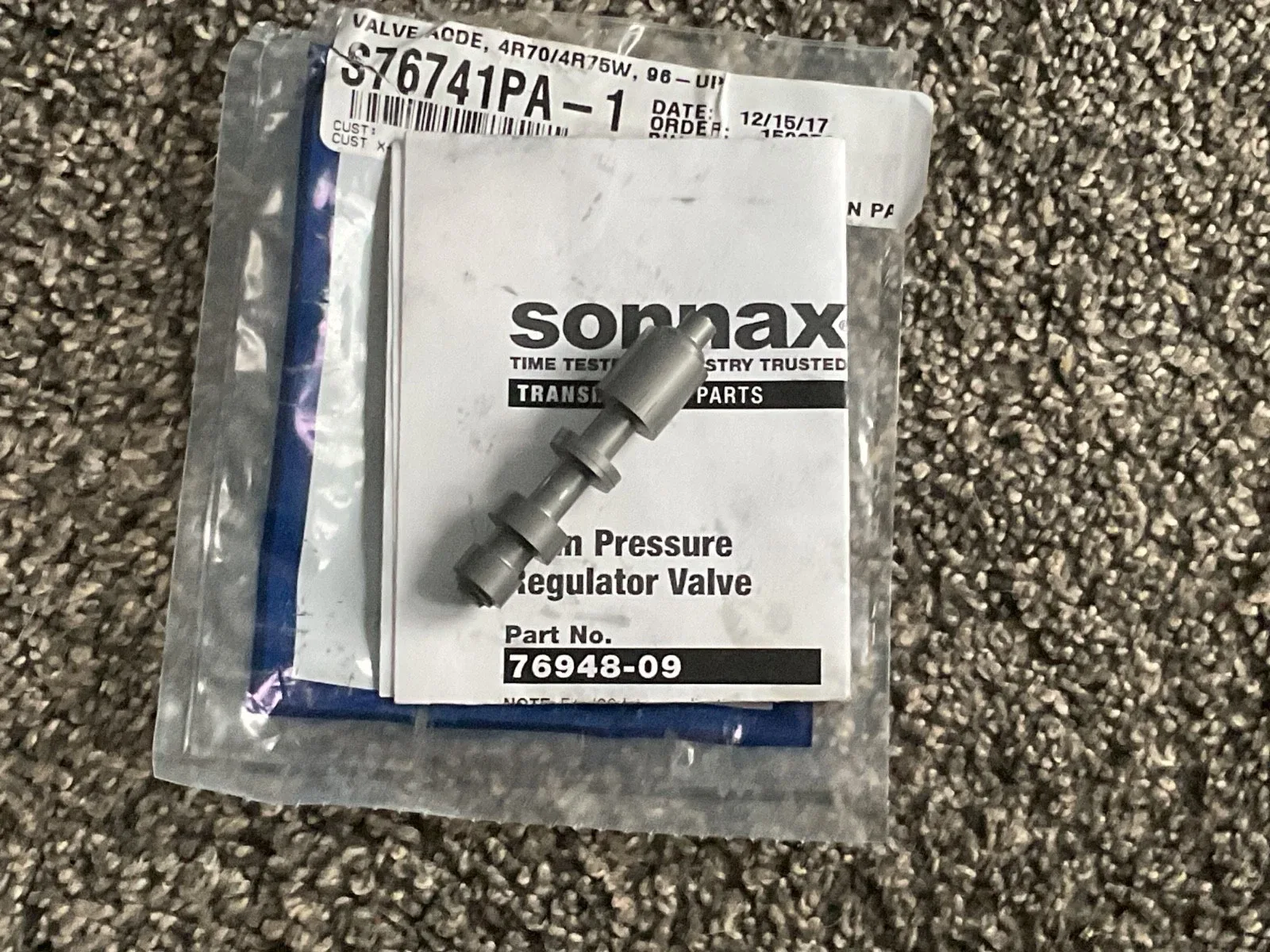 Sonnax 76948-09 Pressure Regulator Valve for 4R70W / 4R75W AODE Transmissions image 2