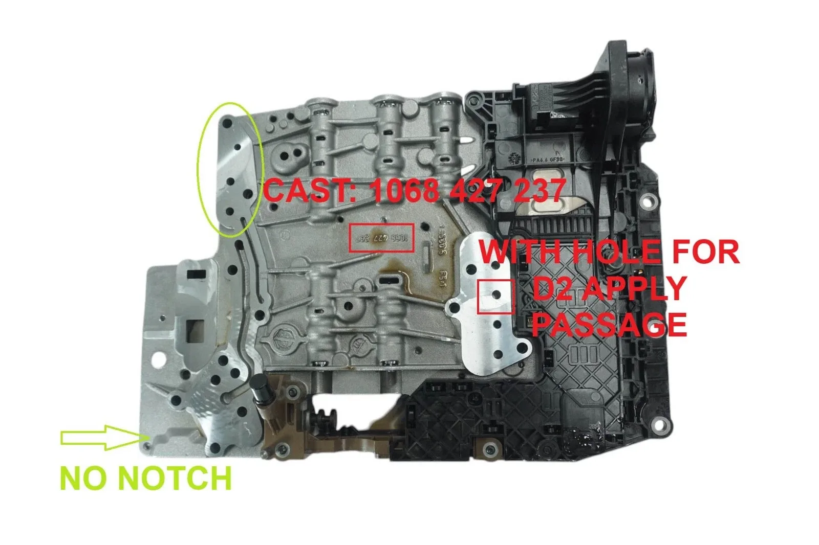 Remanufactured Valve Body WTY49740AA for ZF6HP21 / ZF6HP26 (Gen 2, M-Shift) image 2