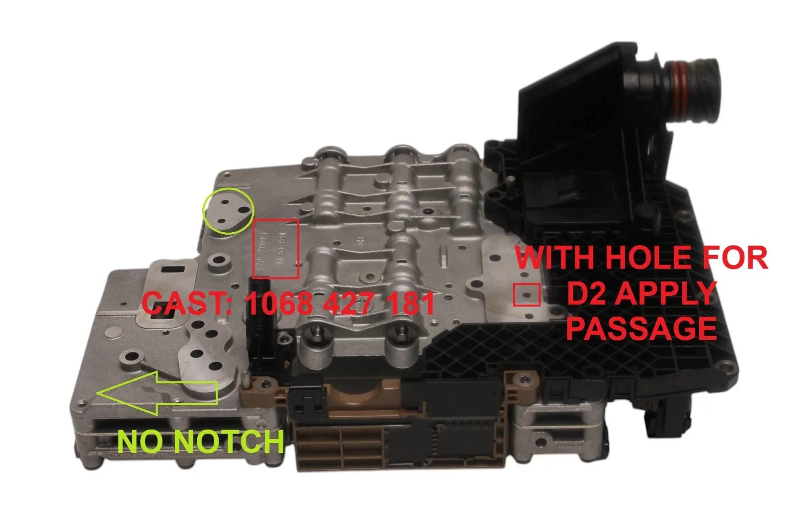 WTY49740AC Reman Valve Body for ZF6HP19 / ZF6HP26 (Gen 1, M-SHIFT, A052) image 2