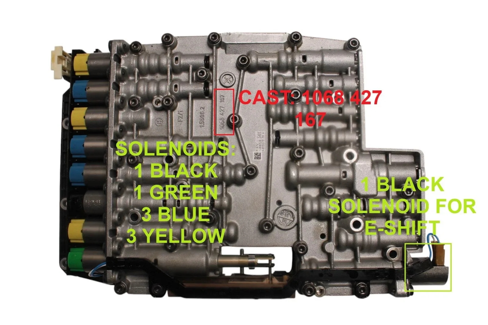 BMW Valve Body WTY49740BB — ZF6HP19 / ZF6HP26 Gen 1 E-Shift image 3