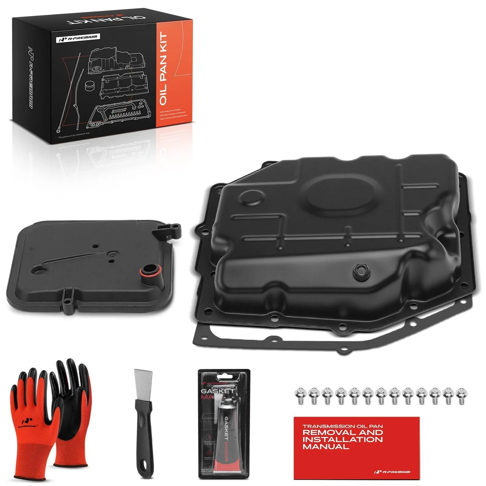 42RLE Transmission Oil Pan Kit with Filter, Plug & Gasket for Ram, Jeep, Dodge, image 2