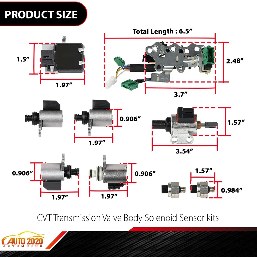 Nissan CVT Valve Body Solenoid Kit GD021407 for JF011E / RE0F10A image 3