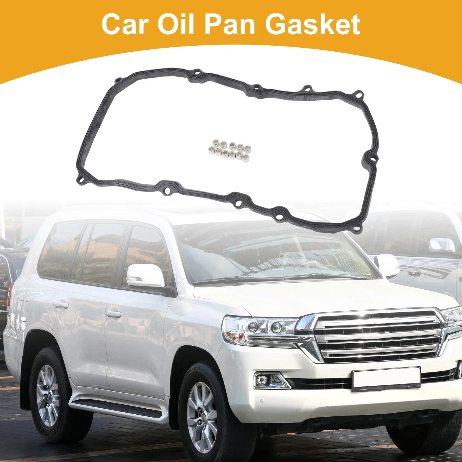 2016-2021 Toyota Land Cruiser Transmission Filter Oil Pan Gasket 3516860030 image 2