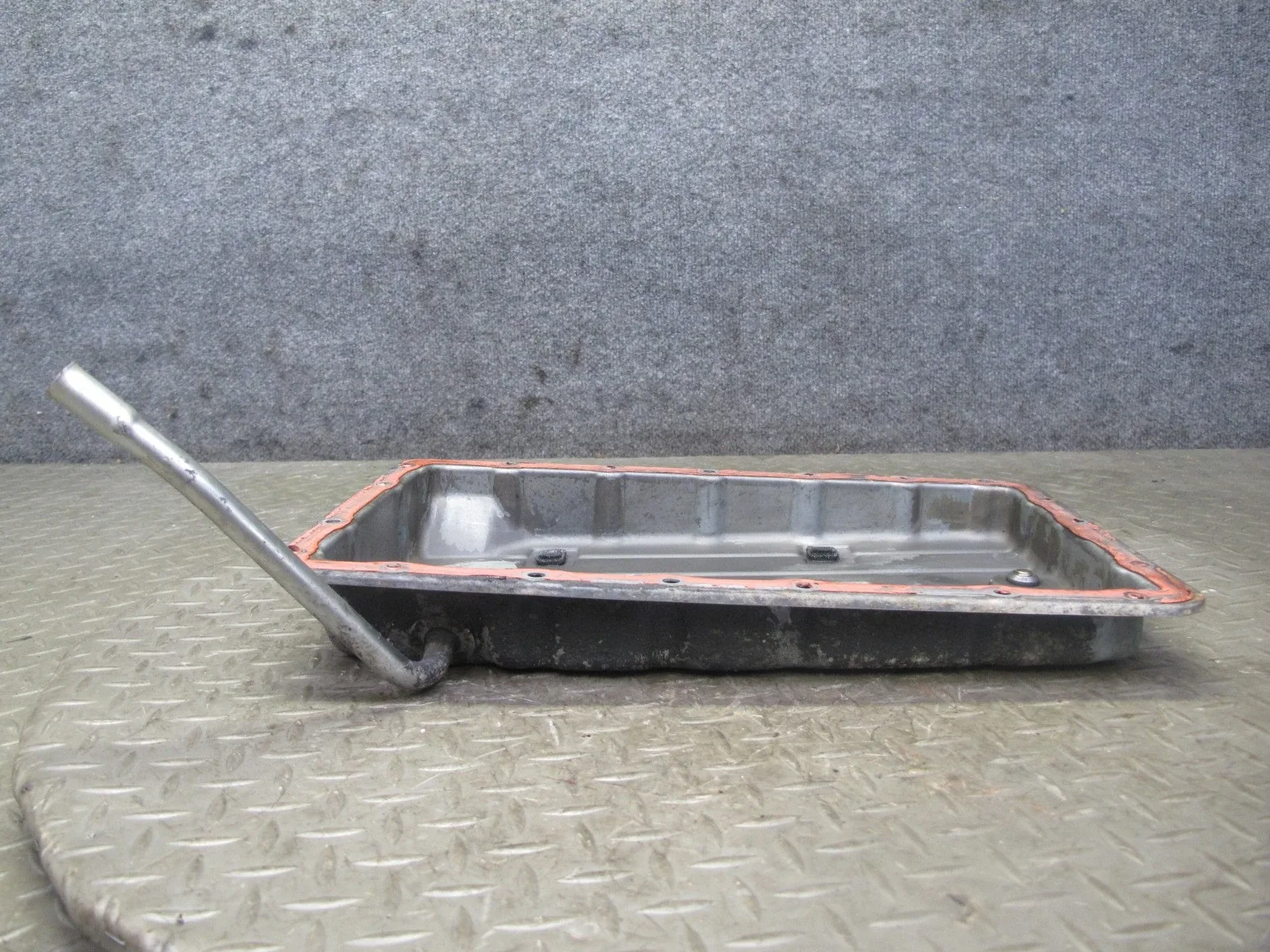 89-92 TOYOTA SUPRA MK3 NA A340E AT AUTOMATIC TRANSMISSION OIL PAN W DIPSTICK OEM image 4