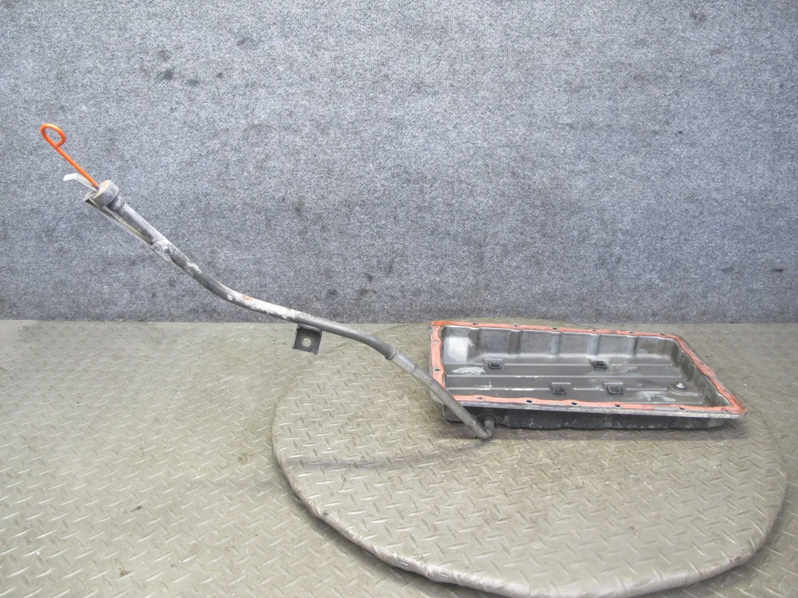 89-92 TOYOTA SUPRA MK3 NA A340E AT AUTOMATIC TRANSMISSION OIL PAN W DIPSTICK OEM