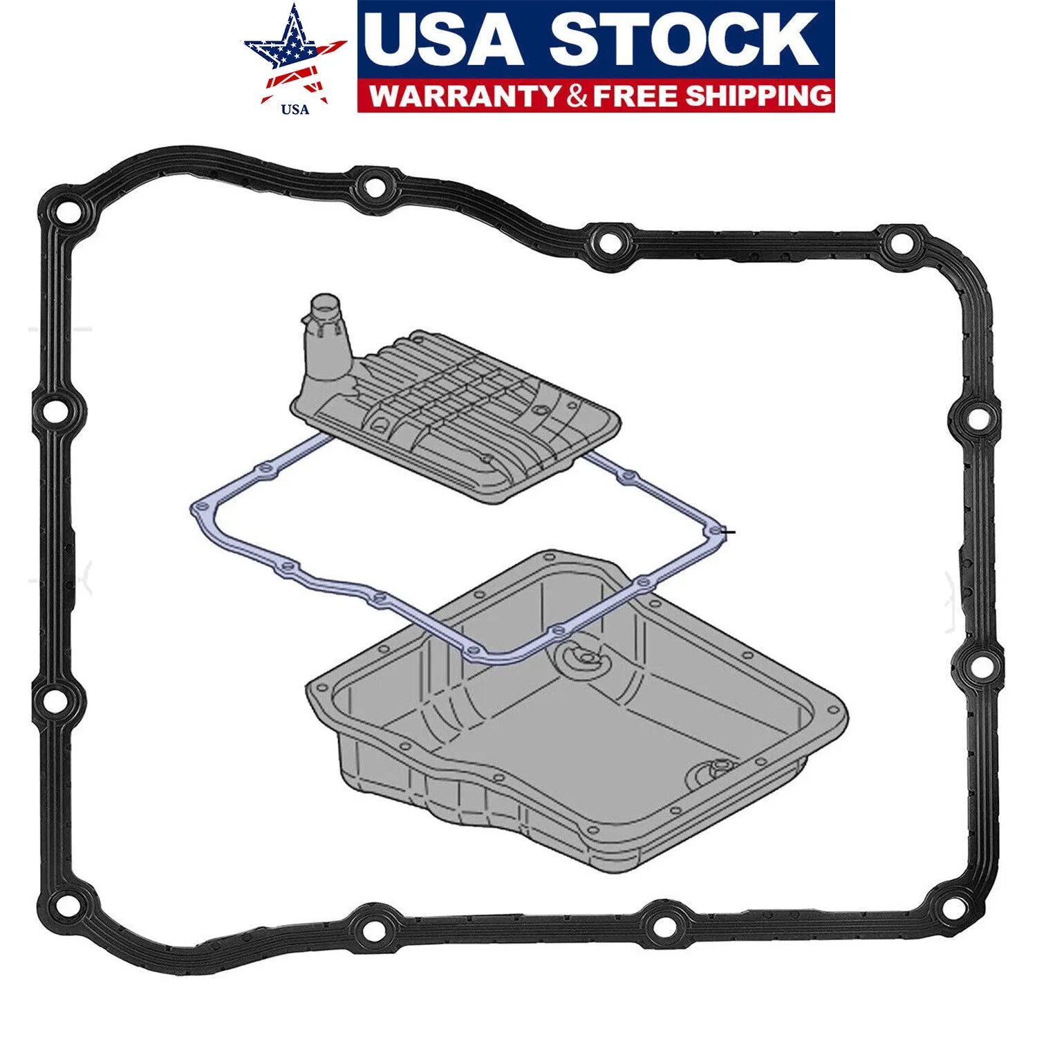 2001-2019 GM Duramax 6.6L Allison Transmission Fluid Pan Gasket - 29549684