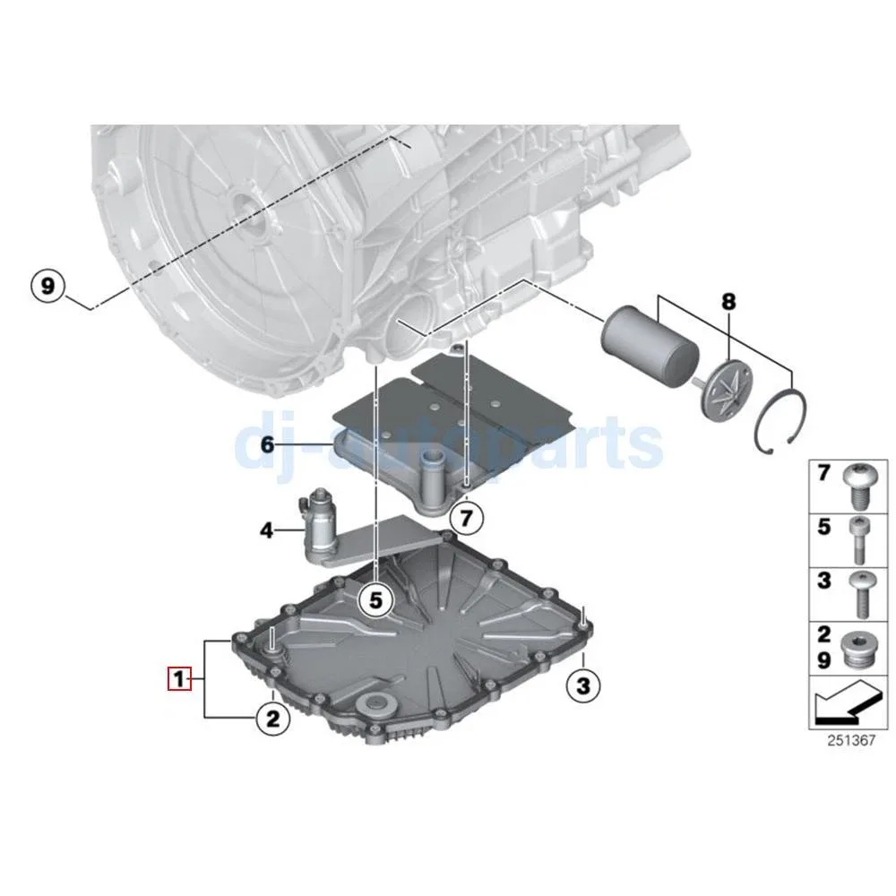 Auto Dual Clutch Transmission Oil Pan for BMW E82 E89 E90 F10 F13 M3 28108070791 image 2