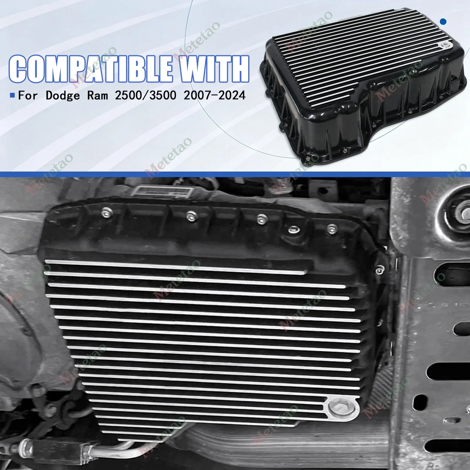 NEW Aluminum 68RFE Transmission Pan Deep For Ram 6.7 Cummins Diesel 2007-2025 image 3