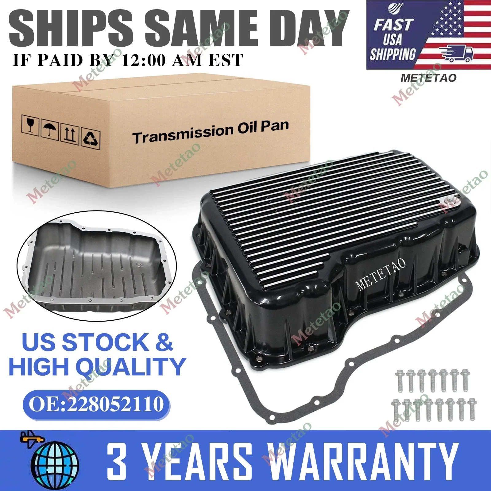 NEW Aluminum 68RFE Transmission Pan Deep For Ram 6.7 Cummins Diesel 2007-2025
