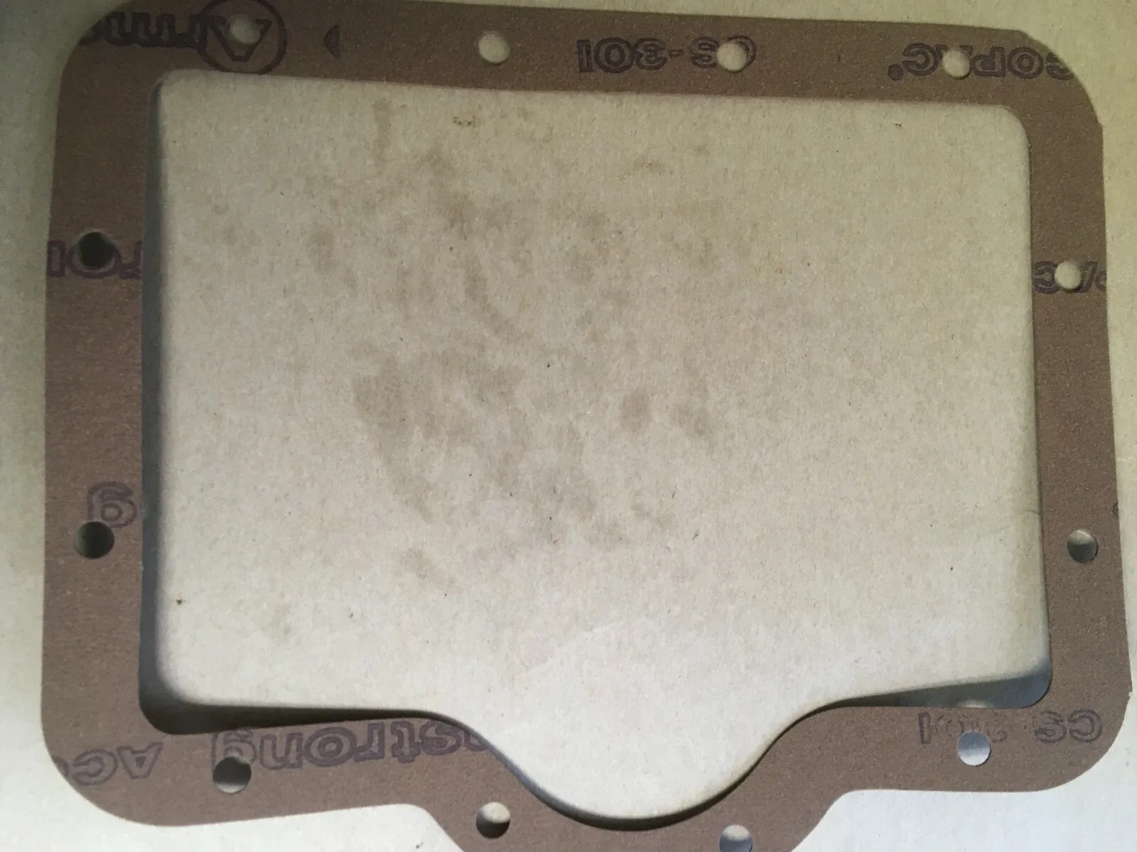 Turboglide transmission pan gasket 1957-61 Chevrolet OEM 3727235 3384L USA Made image 2